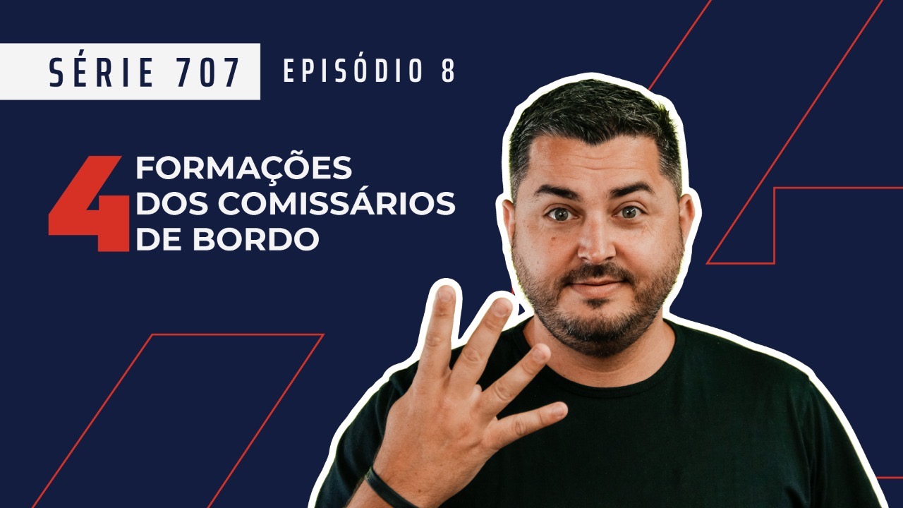 As 4 formações dos comissários de bordo